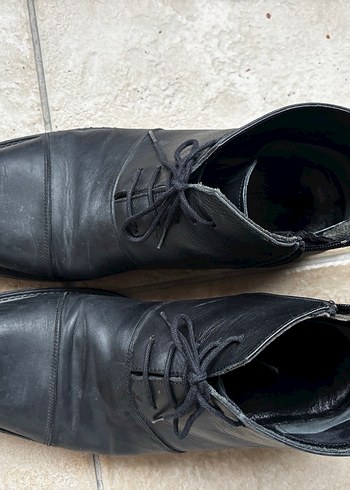 Siyah Erkek Klasik Bot - Görsel 3