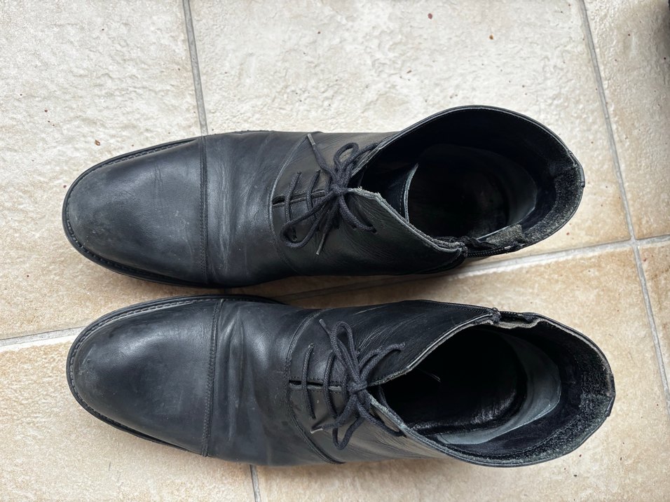 Siyah Erkek Klasik Bot - Görsel 3