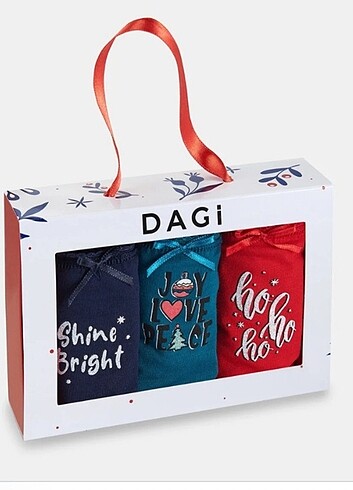 DAGİ 3'lü Ekonomik Paket Desenli Slip Külot 