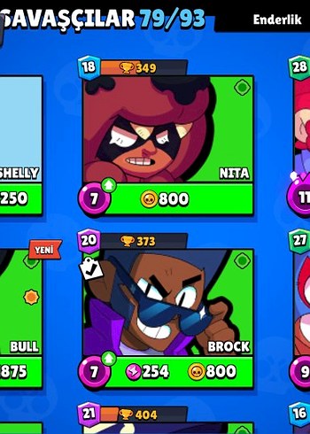  Beden brawl stars 31k hesap