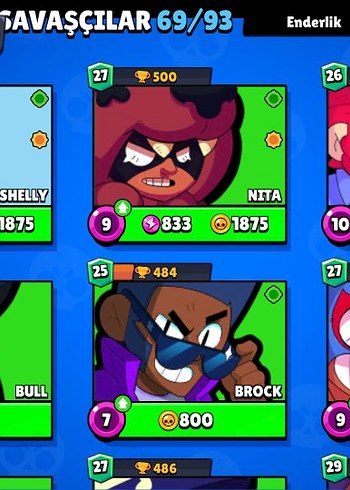  Beden 26.5 k brawl stars hesap