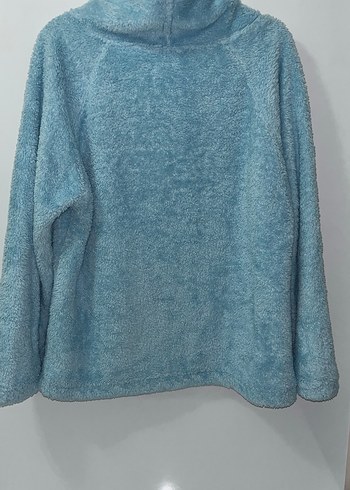 Diğer Mavi Yumuşak Dokulu Kadın Sweatshirt