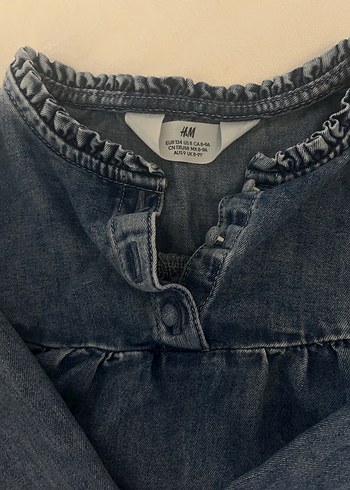 H&M kız çocuk kot gömlek - Görsel 2