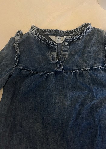 H&M kız çocuk kot gömlek - Görsel 4
