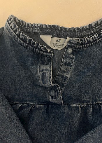 H&M kız çocuk kot gömlek - Görsel 3