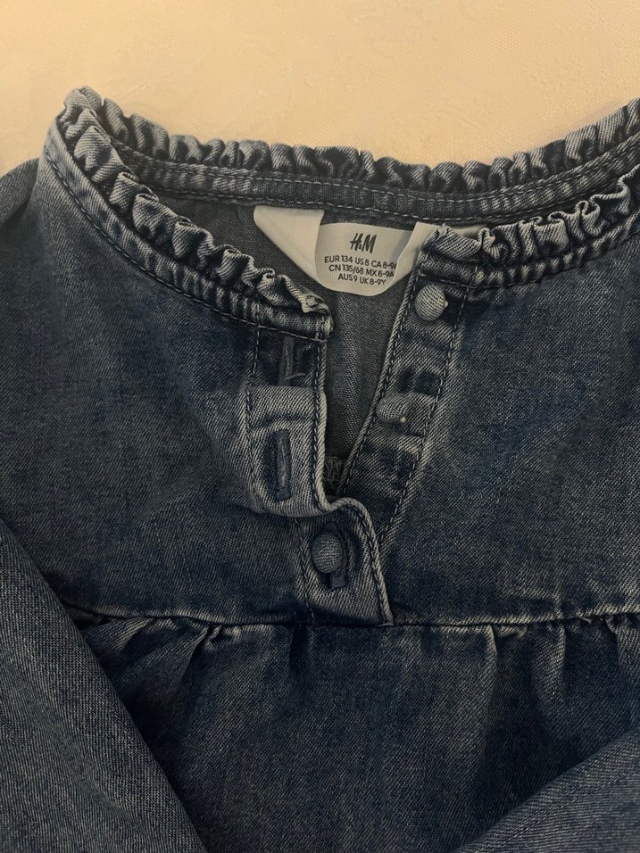 H&M kız çocuk kot gömlek - Görsel 3
