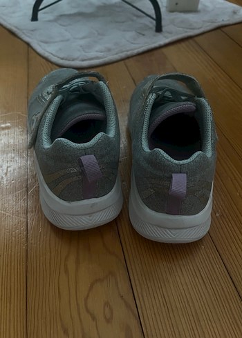 SATILDI!!!Kız Çocuk Gri Skechers Spor Ayakkabı - Görsel 4