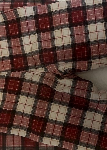 Bordo Ekose tayt H&M - Görsel 2