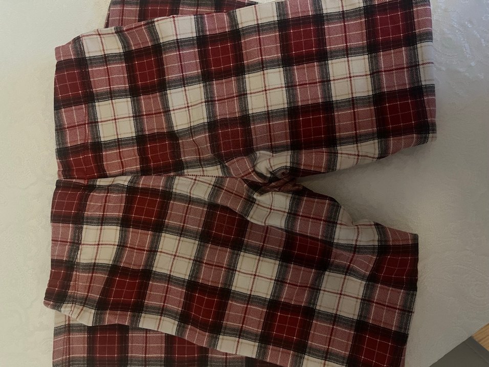 Bordo Ekose tayt H&M - Görsel 2