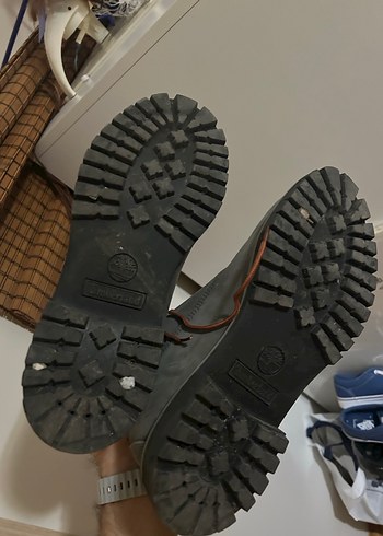 Gri Renk Nubuk Deri Timberland Orijinal Erkek 44 No Bot - Görsel 4