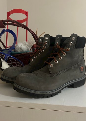 Gri Renk Nubuk Deri Timberland Orijinal Erkek 44 No Bot - Görsel 2