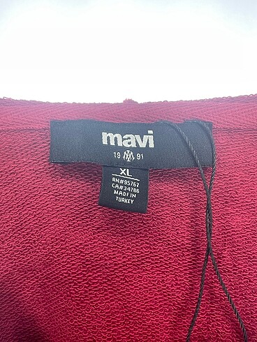 xl Beden bordo Renk Mavi Jeans Sweatshirt %70 İndirimli.