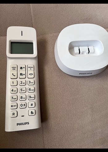 Philips Beyaz Kablosuz Telefon - Görsel 2