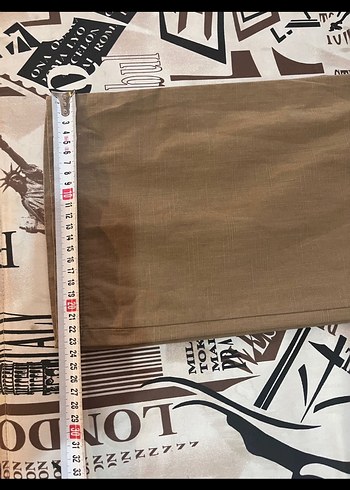 YURT DIŞINDAN ALINMA SIFIR ETİKETLİ KETEN PANTOLON - Görsel 5