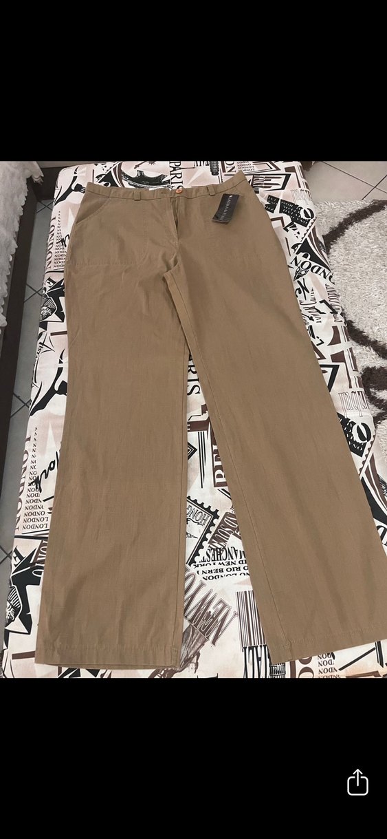 YURT DIŞINDAN ALINMA SIFIR ETİKETLİ KETEN PANTOLON - Görsel 2