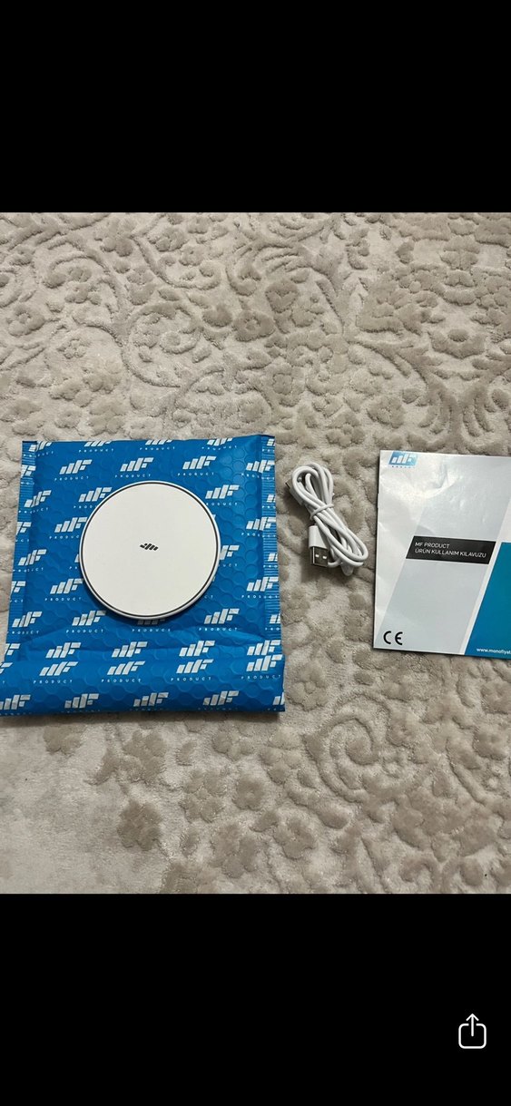 Beyaz WiFi Kablosuz Telefon Şarj Cihazı - Görsel 2