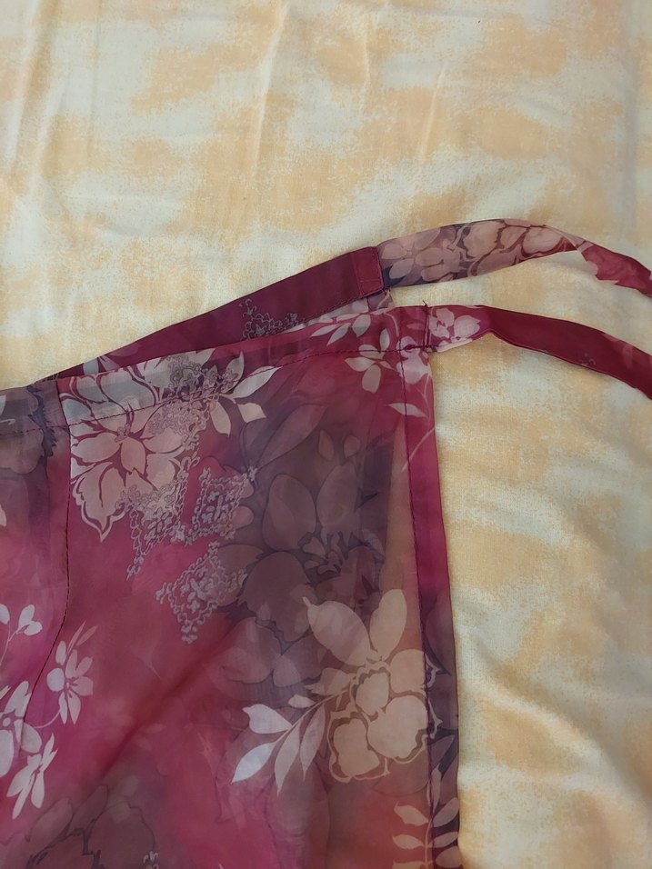 Bordo Bohem Salaş Desenli Kadın Pantolon - Görsel 3