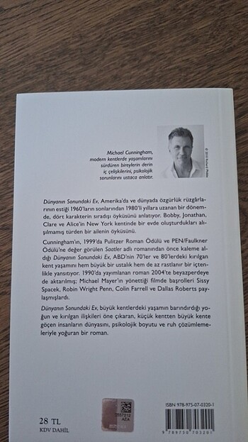  Dünyanın sonundaki ev michael cunnigham