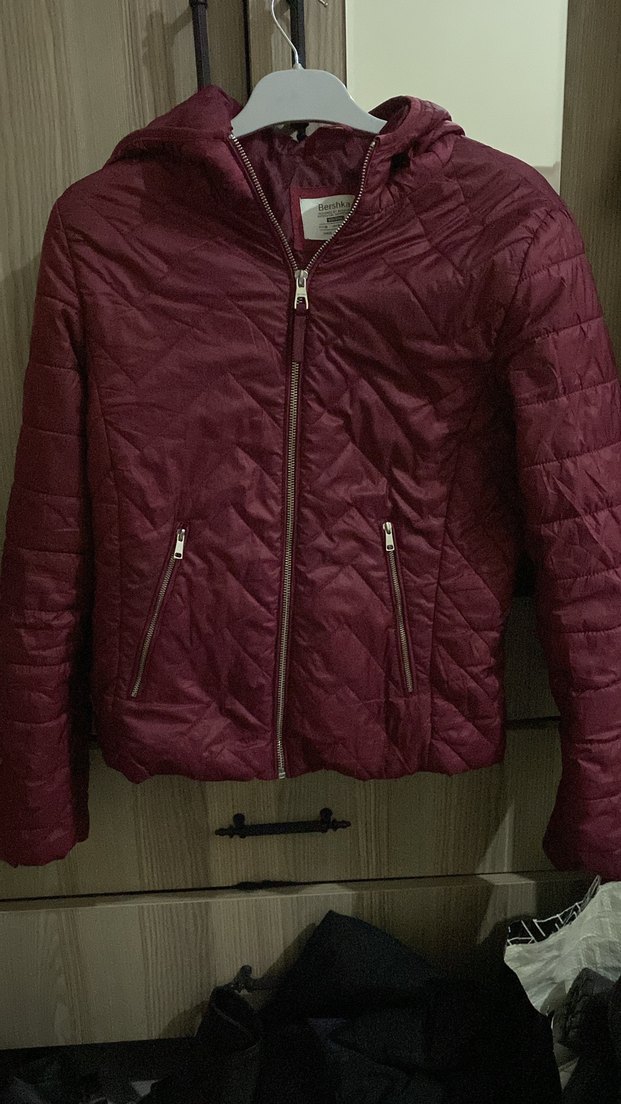 Bershka Bordo Yılan Desenli Fermuarlı Kadın Zinciri - Görsel 2