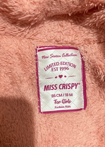 Kürklü, Bağlama Desenli Pembe Bebek Tulumu - Görsel 2