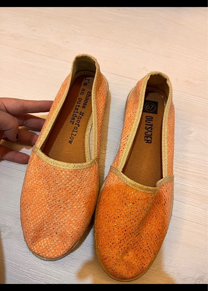 Kalın taban hasır ayakkabı - Görsel 3