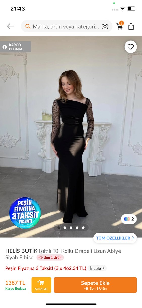 Bordo Uzun Kollu Dantel Detaylı Abiye - Görsel 4