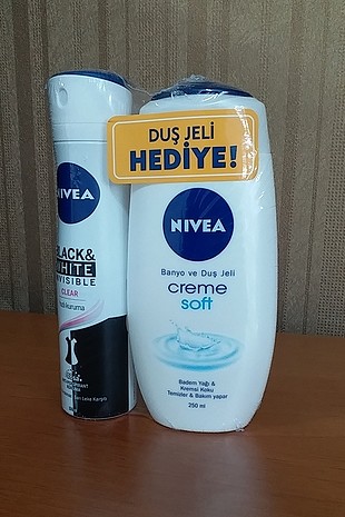 Nivea bayan sprey deodorant (Duş jeli hediyeli)