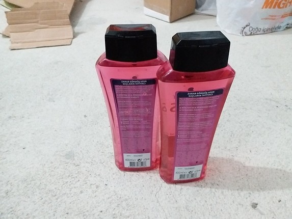 universal Beden çeşitli Renk 2 adet gliss şampuan 400+400 ml