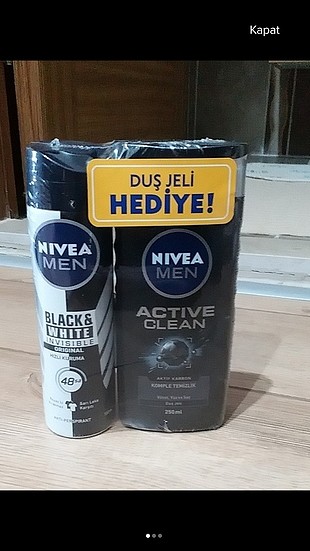 Nivea 2 adet nivea deodorant + 2 adet nivea duş jeli (BD29 için)