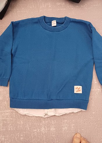 4 Yaş Beden LC Waikiki Erkek Çocuk Mavi Yün Kazak