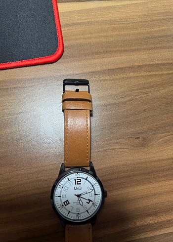 Q&Q Erkek Kol Saati 3G2328 Bej Deri Kayış - Görsel 9