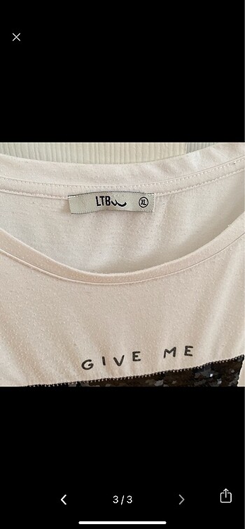 xl Beden Pul payetli Tshirt