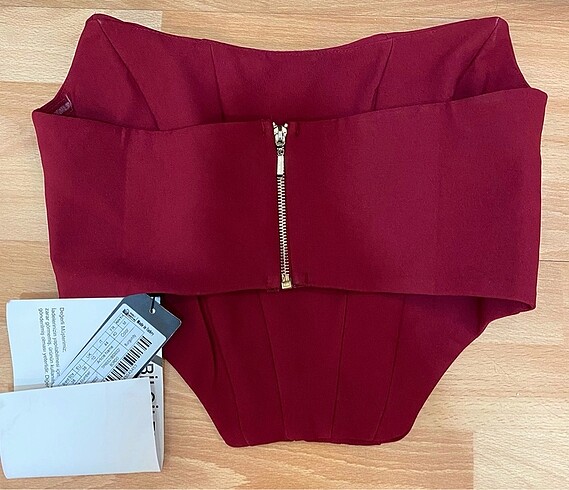 38 Beden bordo Renk Trendyolmilla bordo büstiyer
