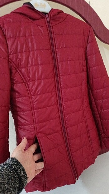 36 Beden bordo Renk Kadın mont 
