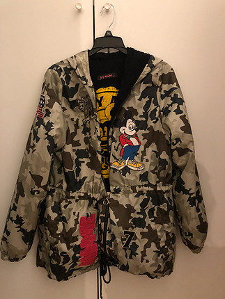 Kamuflaj mickey yagmurluk