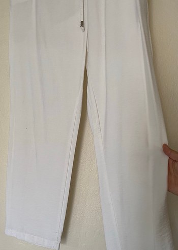 LC Waikiki Beyaz Salaş Kadın Pantolon