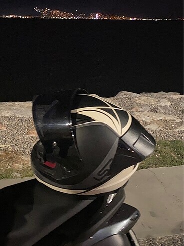 LS2 rapıd 2 race deeper mat siyah beyaz kask - Görsel 3