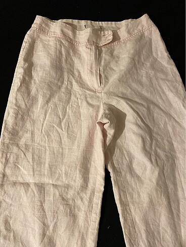 Bershka Toz pembe keten pantolon