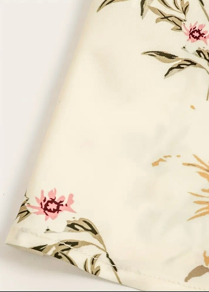 Çiçek desenli A kesim elbise - Görsel 5