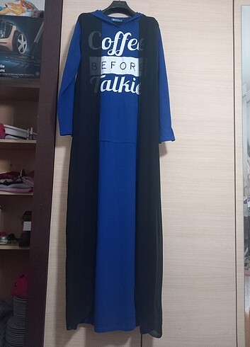 PEKER collection Teseddür elbise kapşonlu model