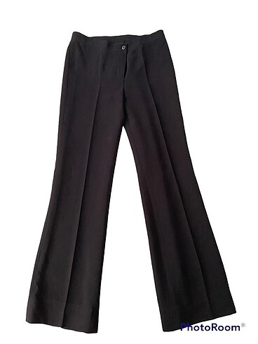 siyah bol kumaş pantolon vintage