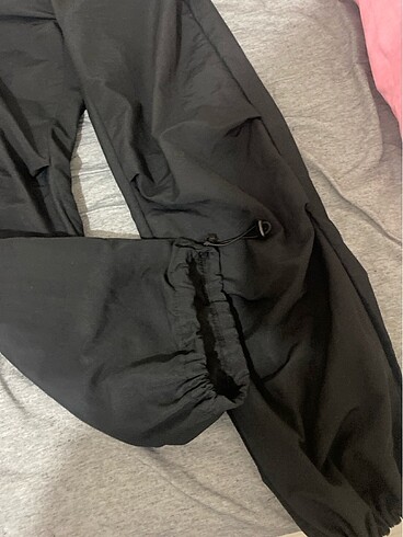 Diğer Siyah paraşüt pantolon
