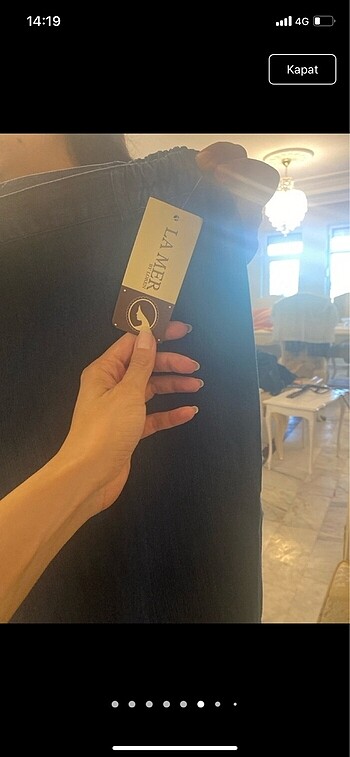 La Mer Lamer büyük beden 54 beden pantolon yeni etiketli