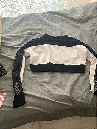 File detaylı sweatshirt