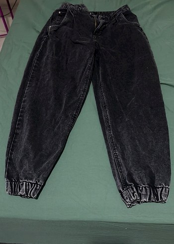 Bershka Bershka Siyah Salaş Kadın Kot Pantolon