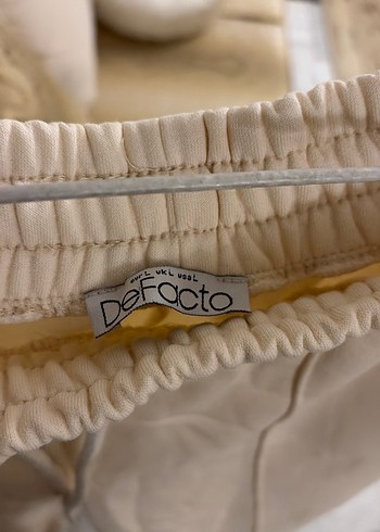 Pamuklu Beyaz Salaş Kadın Eşofman Altı - Görsel 8