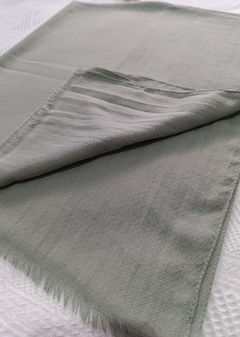 yesil pamuklu Kadın Şal - Görsel 4