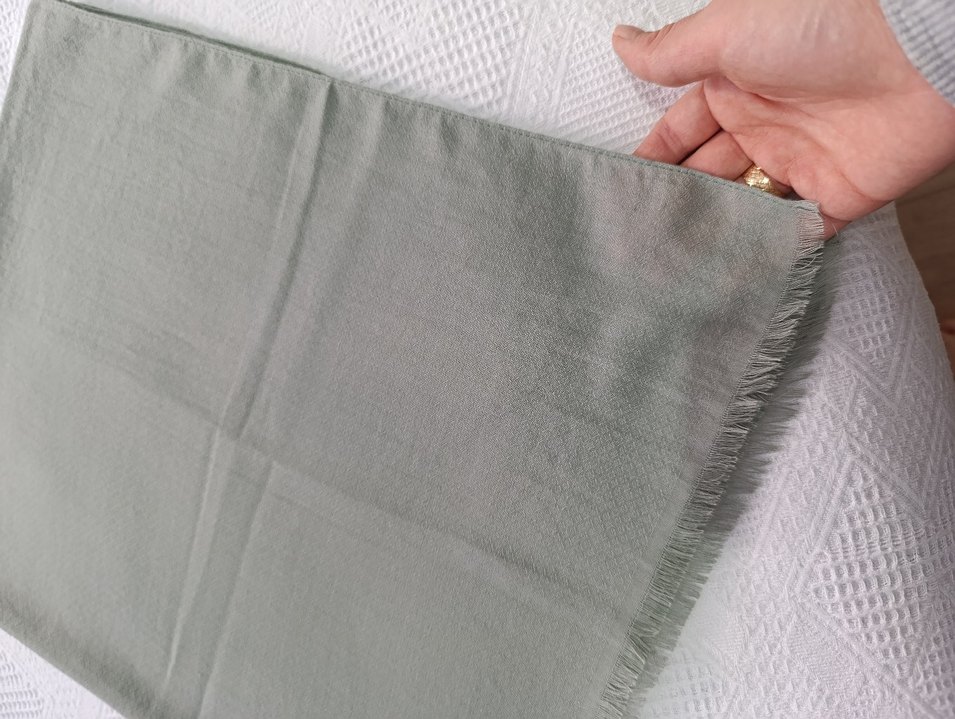 yesil pamuklu Kadın Şal - Görsel 2