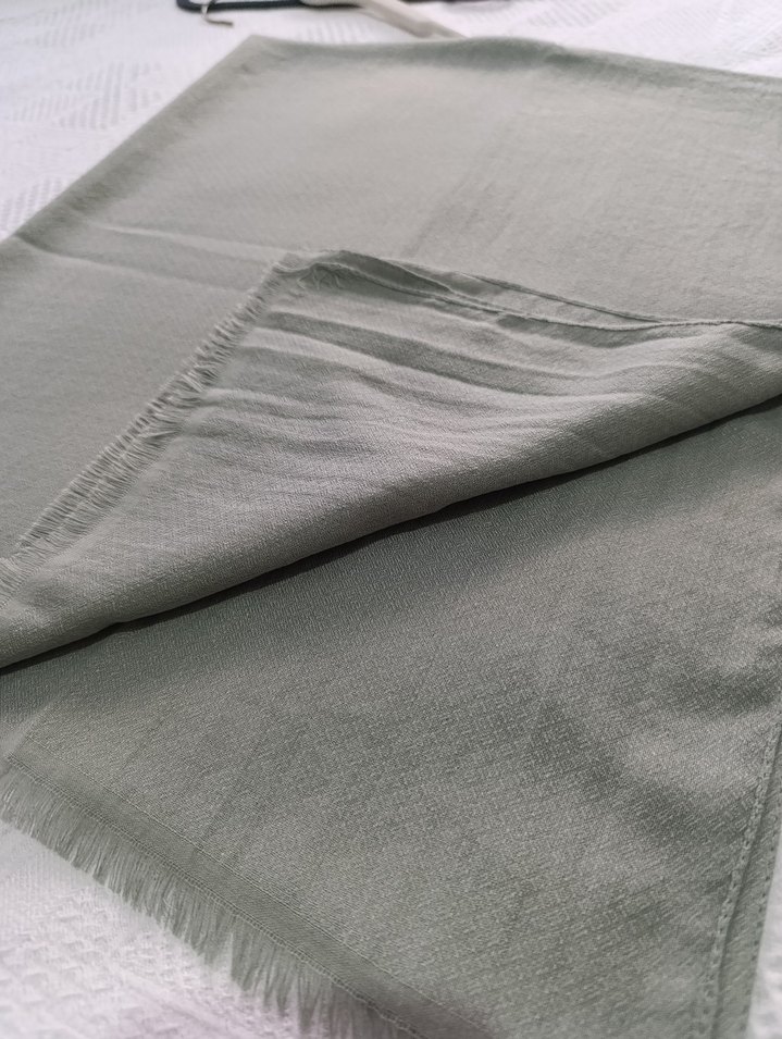 yesil pamuklu Kadın Şal - Görsel 3