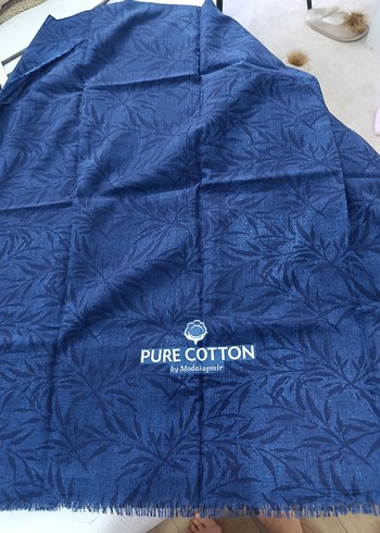 Lacivert Kadın Bohem Şal - Görsel 6